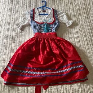 Stockerpoint Blue Gingham German Dirndl (DE 38 - Approx US 6) Oktoberfest